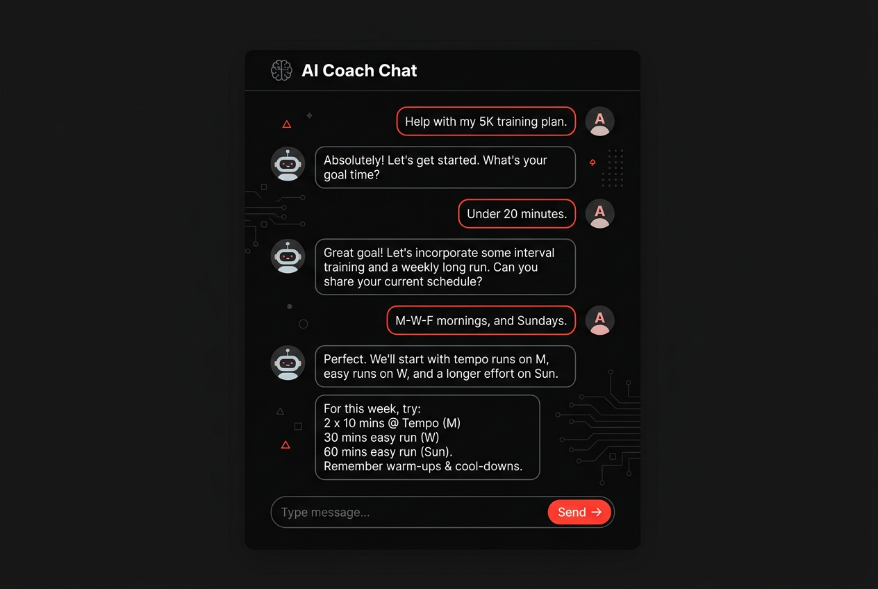 Chat with your AI Coach (Patrick)